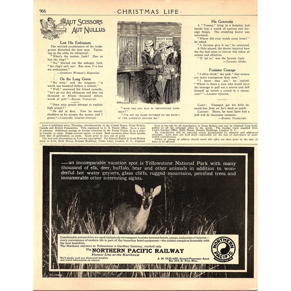 Antique Velvet Tobacco for Christmas M. Leone Bracker Magazine Ad Ad 8x10 V4 - Picture 2 of 2